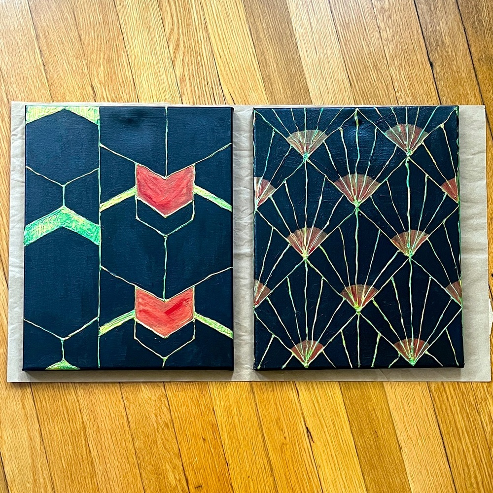 Two Canvas Paintings